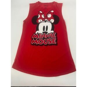 Women's Disney Minnie Mouse Red Tank Top Shirt Size Small-Excellent Condition